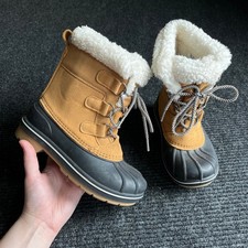 Cat & Jack Kids' Duck Boots with Thermolite Sherpa Lining, Size 3