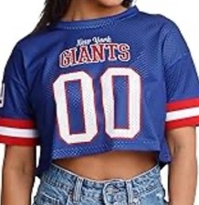 New York Giants Women's Cropped Colorblock T-Shirt, NFL Team Apparel, Size XXL — listing 5
