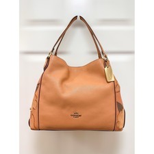 Coach Edie Shoulder Bag 31 in Black Pebbled Leather — listing 5
