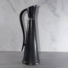 Vintage Pewter Fluted Bud Vase with Beaded Collar and Petal Rim — listing 5