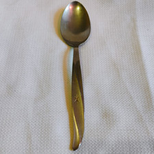 Mid-Century Modern Stainless Steel 5-Piece Place Setting with Hollow Tapered Handles — listing 2