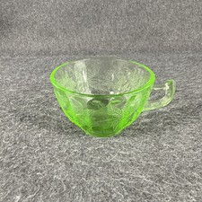 Pink Depression Glass Oval Platter in Floral 'Poinsettia' Pattern with Matching Handled Berry Bowl — listing 6