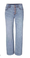 CAbi Palm Beach Crop Button-Fly Jeans Size 8 — listing 2