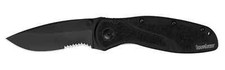Kershaw Blur Linerlock A/O Folding Pocket Knife, Black Serrated Blade — listing 2