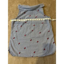 Talbots Petites Sleeveless Floral Medallion Print Polo Top, Size Medium — listing 5