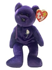Ty Princess Diana Memorial Purple Beanie Baby Bear — listing 6