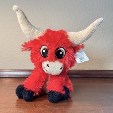 Red Bull/Ox Plush Toy with White Horns and Black Face — listing 2