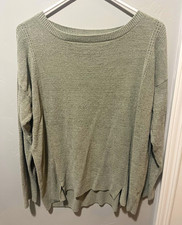 Barefoot Dreams CozyChic Melange Boatneck Button Pullover, Stone, Large, listing 5