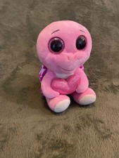 TY Beanie Boo Turtle Plush - Pink with Purple Rose Shell and Glitter Eyes — listing 4