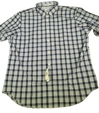 Nautica Men's Short-Sleeve Plaid Button-Down Shirt, Size S — listing 3