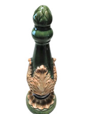 Glazed Ceramic Decorative Finial with Scrolled Acanthus Motif Yes - impressed/stamped mark