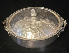 Rodney Kent #440 Hand Wrought Hammered Aluminum Covered Casserole Server with Pyrex Insert — listing 6