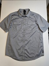 Gerry Men's Black Short-Sleeve Performance Button-Up Shirt, Size Large