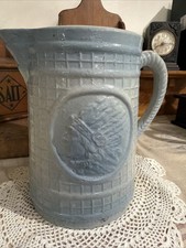 Antique Southern Alkaline-Glazed Stoneware Pitcher, Brown Glaze — listing 5