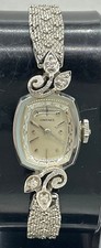 Vintage Longines Ladies' 14K White Gold Diamond Cocktail Wristwatch — listing 4