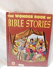 The Wonder Book of Bible Stories by Mary Juergens, Vintage 1951 Wonder Books Hardcover Children's Book, Multicolor, 6.5 x 5 inches