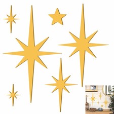 Metal Starburst Sunburst Wall Decor with Teardrop Accents — listing 2