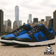Nike Dunk Low Black White Royal Blue Sneakers