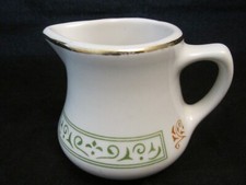 Homer Laughlin Porcelain Creamer with Pink Cabbage Rose Decal and Lustre Glaze — listing 5