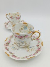 Antique Gold-Encrusted Porcelain Creamer and Saucer, Silesia & Limoges France — listing 4