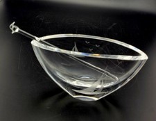 Scandinavian Engraved Crystal Vase with Figural Woman Motif — listing 4