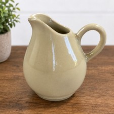 Vintage Pfaltzgraff Ceramic Creamer Pitcher with Blue-Green Banded Base — listing 2