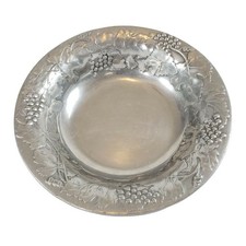 Cast Aluminum Salad Bowl with Spiral & Zigzag Tribal Motif and Matching Servers — listing 5