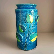 Bitossi Rimini Blu Ceramic Pedestal Table / Occasional Stand by Aldo Londi — listing 4