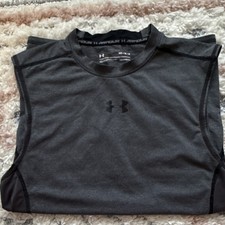 Under Armour HeatGear Men's Short-Sleeve Golf Polo Shirt, Heathered Red, Size Large — listing 3