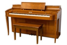 Baldwin Acrosonic Spinet Upright Piano with Bench, circa 1973