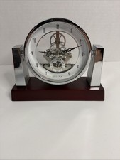 Bulova Quartz Brushed Brass Desk Clock, Model B7993 — listing 3
