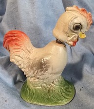 Vintage Chalkware Bobblehead Baby Chick Figurine with Spring Neck — listing 2