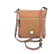 Dooney & Bourke All-Weather Leather Tan Crossbody Purse (7" x 6") — listing 2