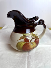 McCoy Pottery White Pitcher and Wash Basin Set with Embroidered Serpentine Design — listing 3