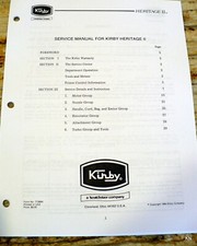 Kirby Heritage II Vacuum Cleaner Use and Care Guide Owner's Manual — listing 2