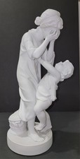Vintage Bisque Porcelain Mother and Child Figurine — listing 3