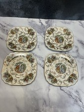 Vintage 22 KT Gold Decorated Cabinet Plate with Colonial Courting Couple Scene — listing 6