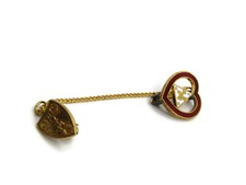 Vintage Sigma Sigma Sigma Sorority Shield Pin with 1941 Year Guard — listing 6