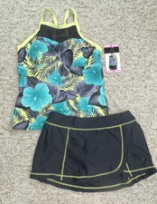 ZeroXPosur Women's Two-Piece Tankini Swimsuit, Seashell Coral, Size XL — listing 2