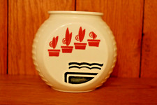 Anchor Hocking Vitrock Red Flower Pot Range Jar Set with Grease Jar & Bowl — listing 2