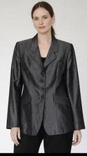 Vertigo Paris Black & White Giraffe Print Double-Breasted Blazer, Size XL — listing 4