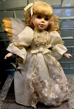 Soft-Sculpture Angel Doll Holding "You Are Loved" Star Pillow — listing 4