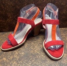 Sacha London 'X-Ray' Taupe Nubuck Suede Square-Toe Block Heel Pumps, Size 10B — listing 4