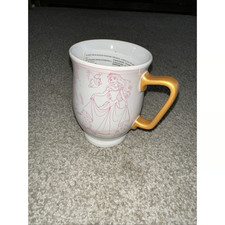 Disney Princess Tall Latte Mug with Sketch Art of Aurora and Ariel — listing 4