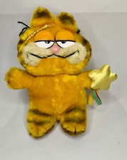 Vintage Garfield Angel Plush with Halo, Wings & Robe