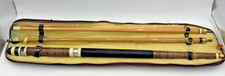 Vintage Two-Piece Jointed Pool Cue with Carved Wood Shaft and Mother-of-Pearl Inlay — listing 3
