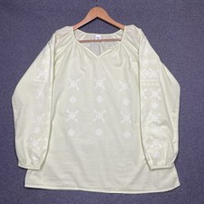 Cotton Traders Pink Butterfly & Floral Print Button-Up Blouse, Size 16 — listing 4