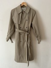 Vintage London Fog Women's Cream Single-Breasted Trench Coat / Maincoat, Size 12 Petite (M) — listing 6