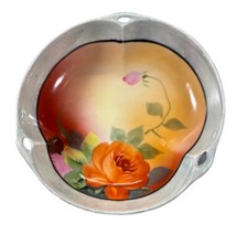 Vintage Hand-Painted Japanese Porcelain Dessert Plate with Pink Dogwood Blossoms and Gilt Trim — listing 5