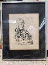 Salvador Dalí "El Cid" Etching, Framed with Certificate Only a signature in the plate — listing 3